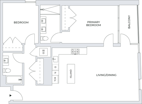 2 Bedroom Floor Plan